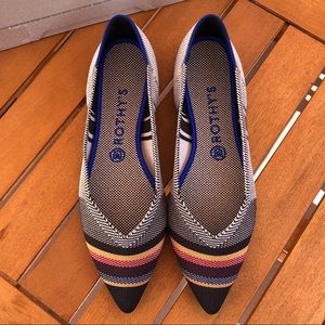 BNIB Rothy’s VIB Inverse Stripe points, 9.5